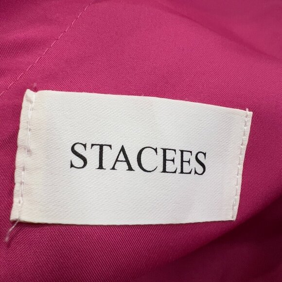 Stacees One Shoulder Sleeveless Pleated Built In Bra Lined Mini Dress Women's - Picture 10 of 14